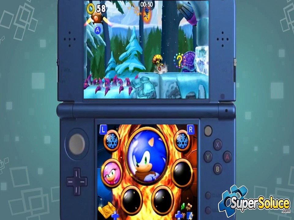 Sonic Boom Le Feu et La Glace : Début du jeu (Nintendo 3DS)