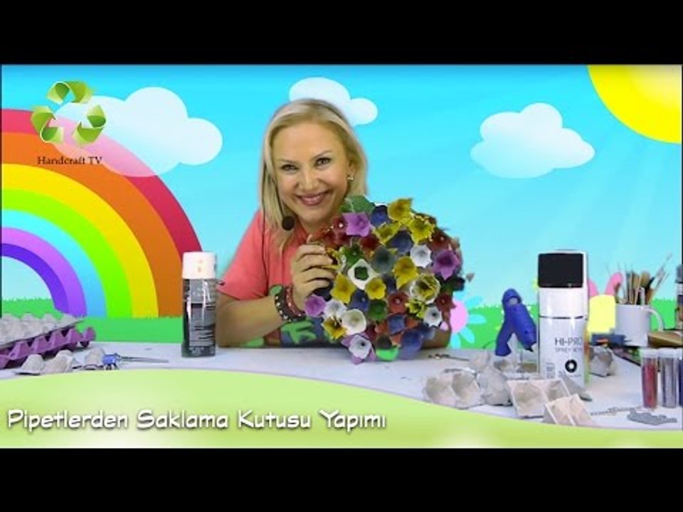 Handcraft TV Yumurta Kutusundan Kapı Süsü Hazırlanması