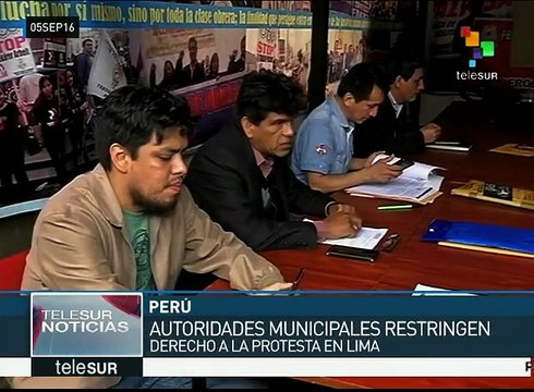 Movimientos populares de Perú denuncian censura del gobierno