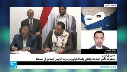 مبعوث الأمم المتحدة يلتقي وفد الحوثيين في مسقط