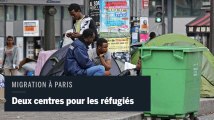 Anne Hidalgo présente les centres pour réfugiés qui ouvriront à Paris et Ivry