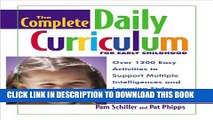 [PDF] The Complete Daily Curriculum for Early Childhood: Over 1200 Easy Activities to Support