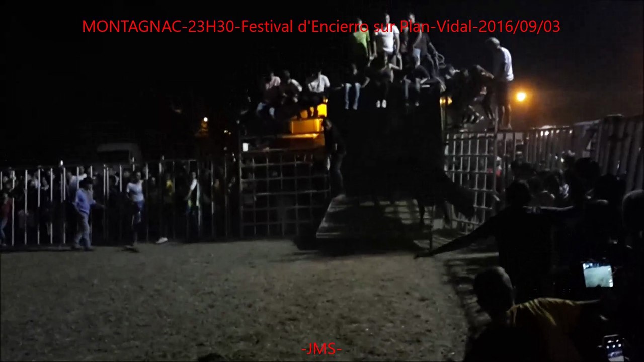 MONTAGNAC-23H30-Festival d'Encierro sur Plan-Vidal-2016-09-03-dailymotion