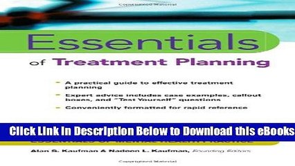 [Download] Essentials of Treatment Planning Free Books