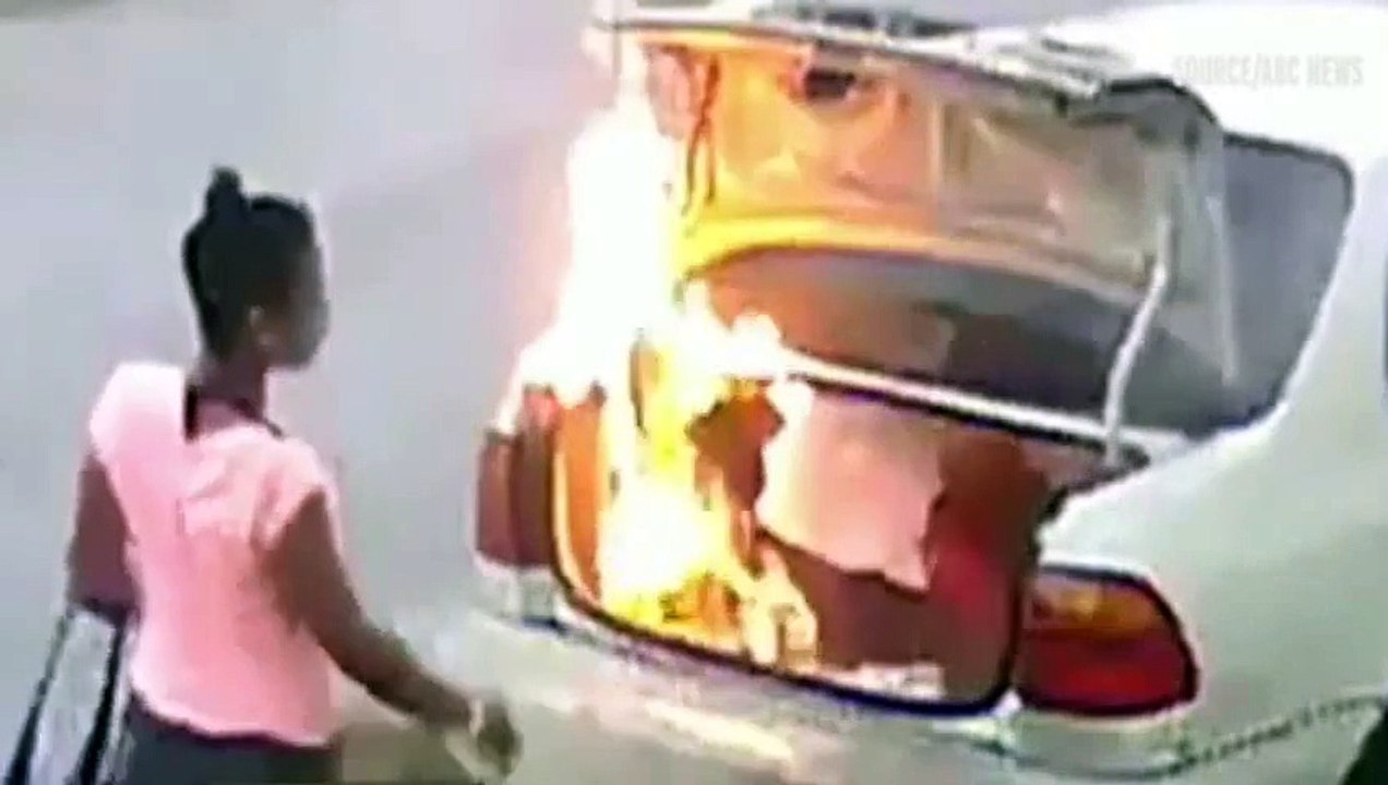 Elle met le feu à la voiture de son ex, enfin presque, c'était pas la bonne bagnole!