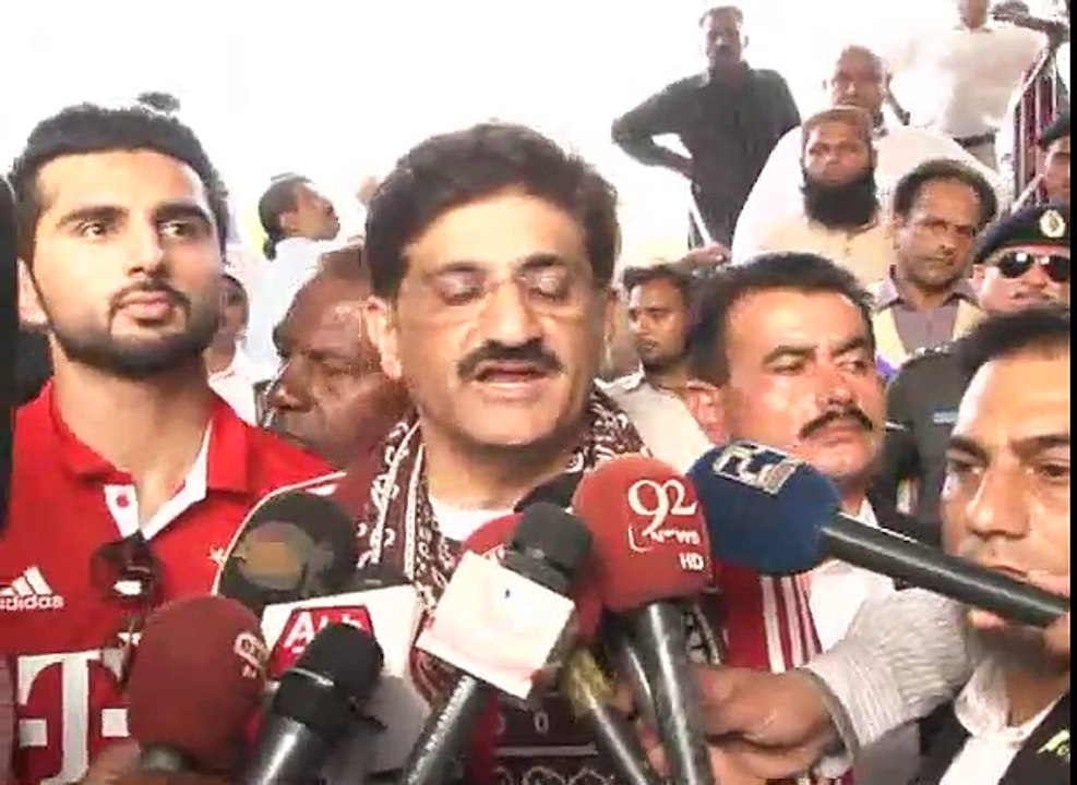 SINDH CHIEF MINISTER SYED MURAD ALI SHAH  SOT