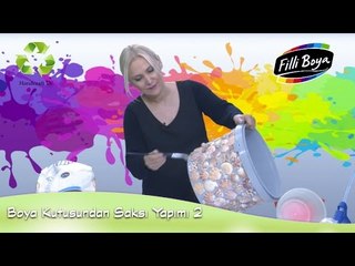 Boya Kovasından Saksı Yapımı 2