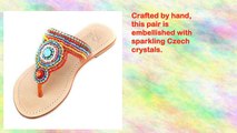 hisingen' Crystalembellished Metallic Leather Sandals