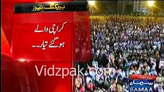 Aerial View of PTI's Karachi Jalsagah Before Imran Khan's Arrival