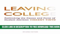 Collection Book Leaving College: Rethinking the Causes and Cures of Student Attrition