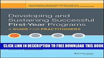 New Book Developing and Sustaining Successful First-Year Programs: A Guide for Practitioners