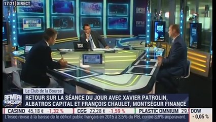 Le Club de la Bourse: Xavier Patrolin, François Chaulet et Frédéric Rozier - 06/09