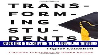 Collection Book Transforming Students: Fulfilling the Promise of Higher Education