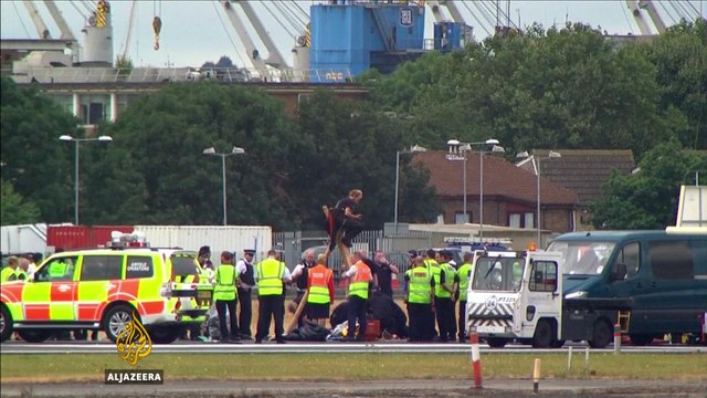 UK: Black Lives Matter protest disrupts London airport