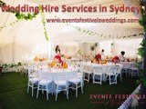 Wedding Hire Services in Sydney