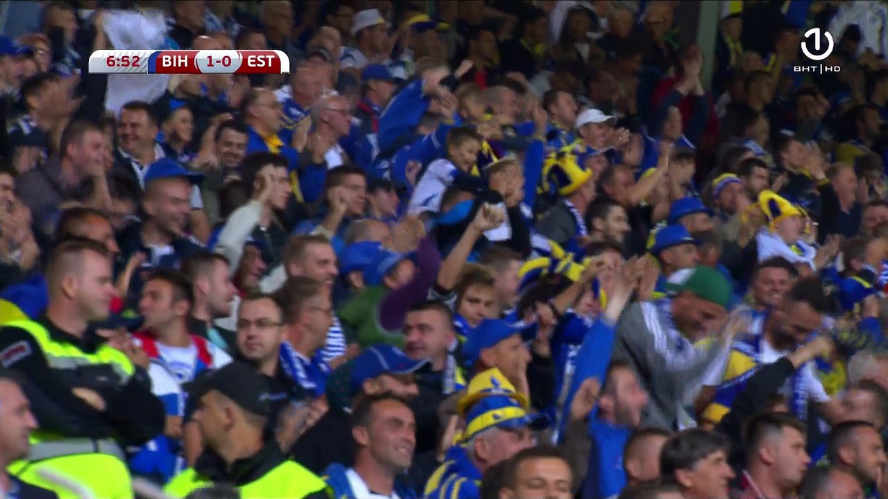 Gol Emira Spahića za vodstvo BiH protiv Estonije