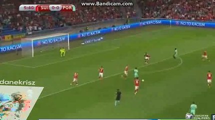 Portugal Amazing Chance to Score - Switzerland vs Portugal - World Cup Qualification - 06.09.2016
