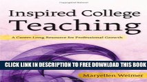 New Book Inspired College Teaching: A Career-Long Resource for Professional Growth