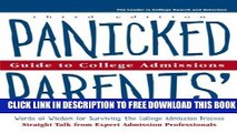 New Book Panicked Parents College Adm, Guide to (Panicked Parents  Guide to College Admissions)