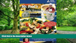 Big Deals  Mr. Food s Comida RÃ¡pida y FÃ¡cil para Personas con Diabetes (Spanish Edition)  Best
