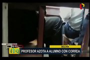 Bolivia: profesor golpea con correa a alumno