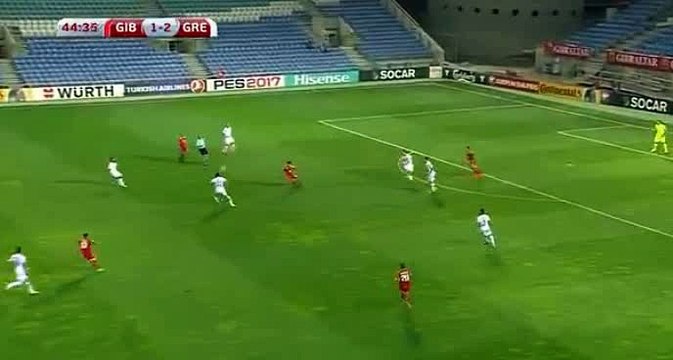 Konstantinos Fortounis Goal HD - Gibraltar	1-3	Greece - 06-09-2016