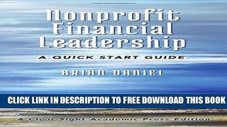 New Book Nonprofit Financial Leadership: A Quick Start Guide