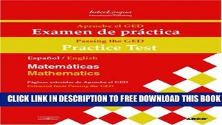 Collection Book Apruebe el GED Examen de practica - Matematicas/Passing the GED Practice Test -