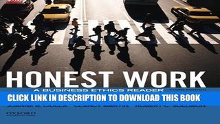 [Read] Honest Work: A Business Ethics Reader Ebook Free