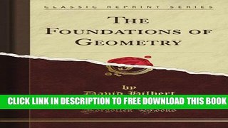 Collection Book The Foundations of Geometry (Classic Reprint)