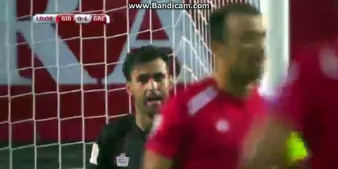 Kostas Mitroglou Goal HD - Gibraltar 0-1 Greece - 06-09-2016