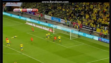 Sneijder W.- GOAL - Sweden 1-1 Netherlands 2016-09-06