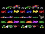 Vehicle Patterns 3 - ABC Patterns - Street, Railway & Emergency Vehicles  - The Kids' Picture Show