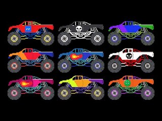 Monster Truck Counting - 1 to 10 - Sports Vehicles - The Kids' Picture Show (Fun & Educational)