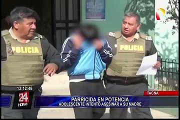 Tacna: Menor de tan solo 15 años intentó asesinar a sus padres