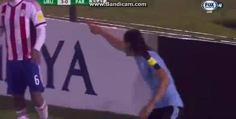 Edinson Cavani Second Goal HD - Uruguay 4-0 Paraguay 06-09-2016