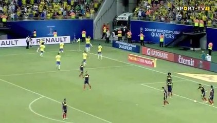 Miranda Goal HD - Brazil 1-0 Colombia (06.09.2016) World Cup - CONMEBOL Qualification
