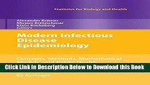 [PDF] Modern Infectious Disease Epidemiology: Concepts, Methods, Mathematical Models, and Public