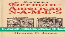 [Reads] German-American Names (2nd Edition) Online Ebook