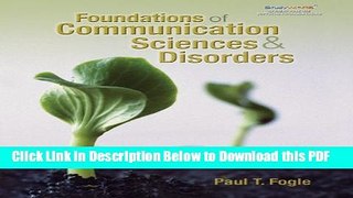 [Read] Foundations of Communication Sciences and Disorders Popular Online