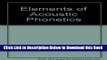 [Download] Elements of Acoustic Phonetics Online Ebook