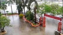 Thành phố Hưng Yên mưa lớn ngập nhiều tuyến phố biến thành sông (6.9.2016)