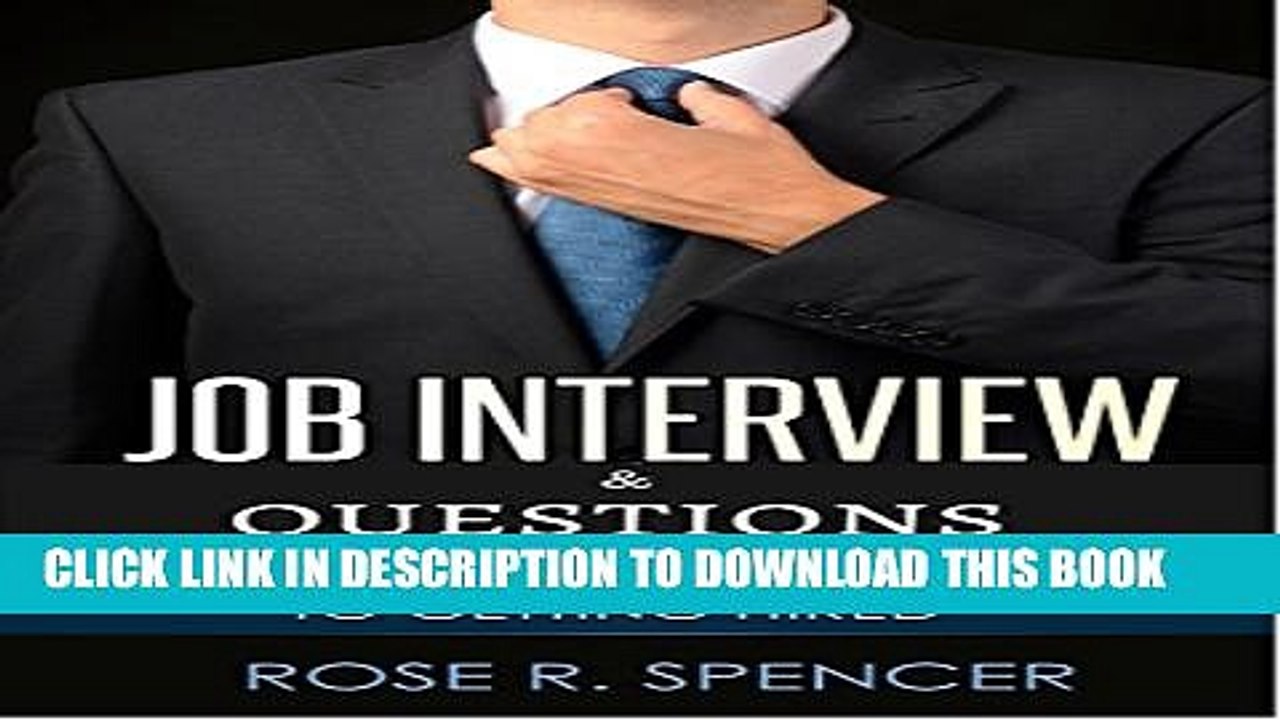 [Read PDF] Job Interview   Questions: The Essential Guide To  Getting Hired Download Online