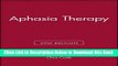[Download] Aphasia Therapy Online Ebook