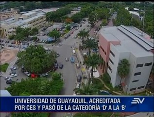 Universidad de Guayaquil, acreditada por CESy pasó de la categoría D a la B