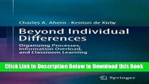 [Best] Beyond Individual Differences: Organizing Processes, Information Overload, and Classroom