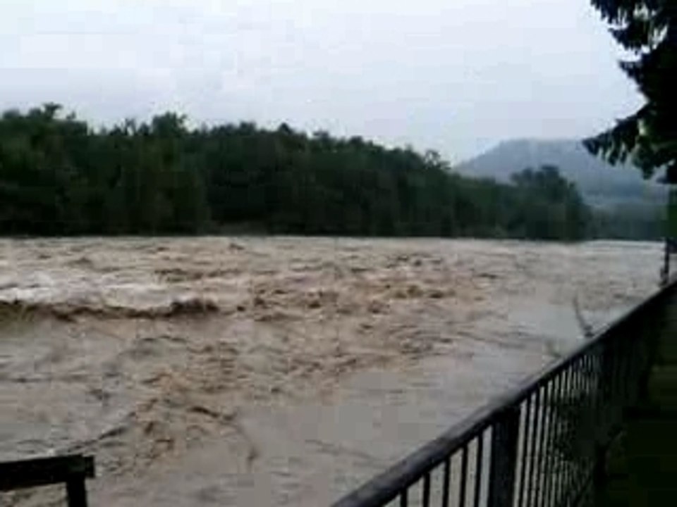 Hochwasser 2005 Aarau Rüchlig ost