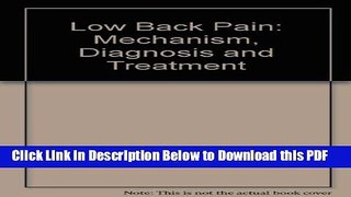 [Read] Low Back Pain: Mechanism, Diagnosis and Treatment Ebook Free