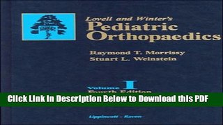 [Read] Lovell and Winter s Pediatric Orthopedics Ebook Online