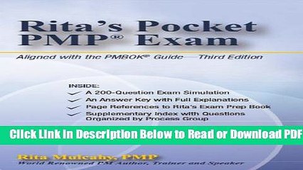 [Get] Rita s Pocket PMP Exam Free Online
